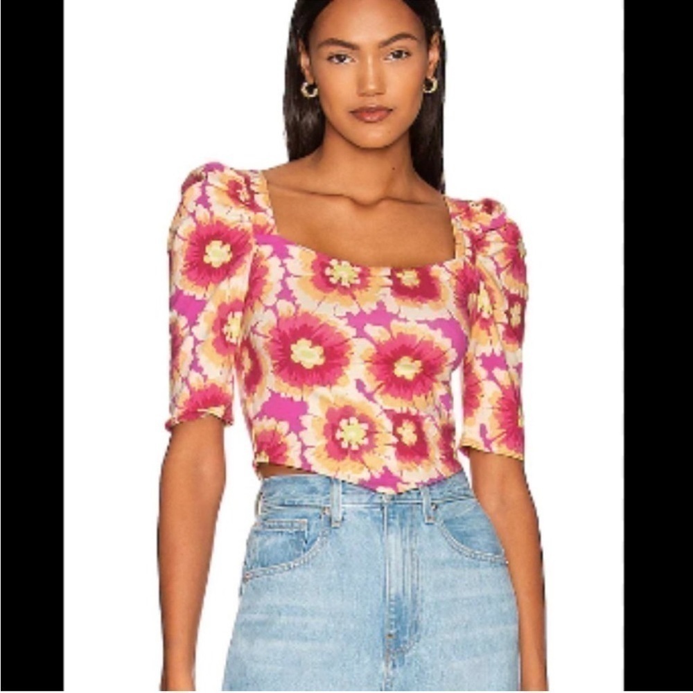 Free People Give Me More Top in Pop Combo